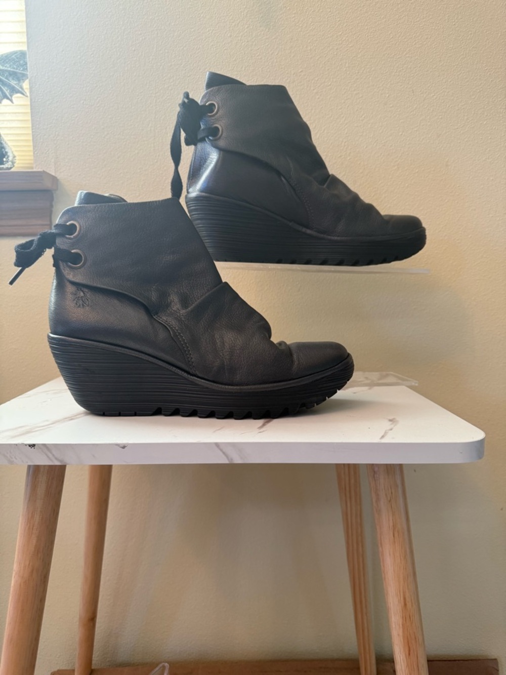 Fly London Yama Wedge Ankle Boot, Great Condition, Size 40 (9- 9-1/2)